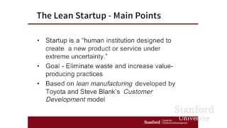 Stanford Webinar - Design Thinking vs. The Lean Startup