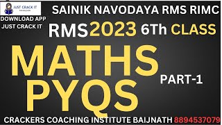 RMS CLASS 6TH 2022  MATHS SAINIK RMS NAVODAYA ONLINE OFFLINE