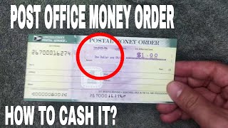 ✅ How To Cash USPS Postal Service Money Order 🔴