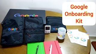 Google onboarding kit | welcome kit from Google belongs to my brother @jithinprakashk