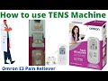 How to use TENS Machine. Omron E3 Pain Reliever.