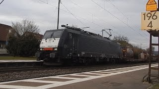 Kollmarsreute - Zugverkehr Nov.2015 - Class66, BR101 Werbelok uvm.