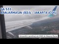 TERBANG DENGAN GARUDA, BANJARMASIN KE JAKARTA (GA 533)