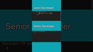 senior vs junior developer #shorts @ApnaCollegeOfficial