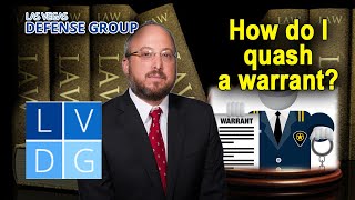 How do I quash my warrant in Nevada?