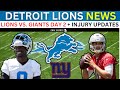 Terrion Arnold & Emmanuel Moseley Injury Updates + Lions Injury News | Lions Giants Observations