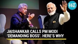 ‘Will do tough work for India’: Jaishankar on why PM Modi is a ‘demanding boss’ | Watch