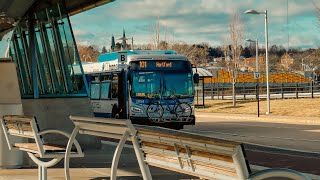 On Board CTFastrak: A ride on CT Transit 2020 XD40 #2054 on Fastrak Route 101 to New Britain