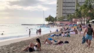 Waikiki Beach in Honolulu, Hawaii