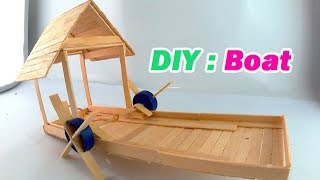 DIY Boat Using Popsicle Sticks