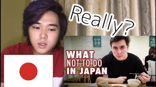 Japanese reacts to “12 Things NOT to do in Japan”