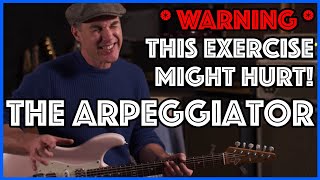 Ready to melt your brain? Meet THE ARPEGGIATOR! Guitar Lesson Tutorial Blues Lead Linking A7 D7