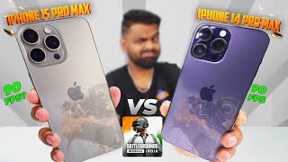 iPhone 15 Pro MAX vs iPhone 14 Pro MAX Pubg 🔥 Heating & Battery Drain Test 🤐 Truth Exposed