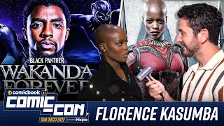 Black Panther's Ayo Talks a Wakanda Without Chadwick Boseman - Florence Kasumba SDCC 2022