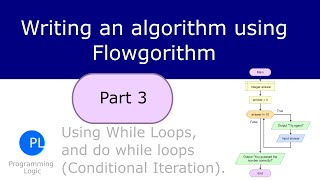 Writing and algorithm using Flowgorithm - Part 3 - While Loops and Do Loops