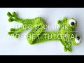 Crochet Frog Bookmark step-by-step instructions /making video