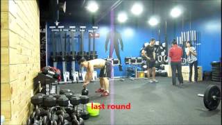 Youngjun Kim 130204 CrossFit WOD   fs ps swing run hang power clean