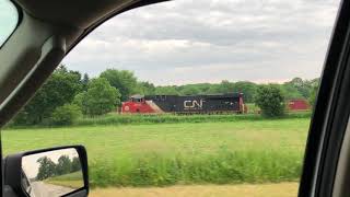 Pacing CN 3806 along Duplainville Road