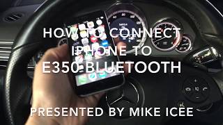 Mercedes E350 Bluetooth iPhone  🎶 MUSIC 🎵 ACTIVATION STEP BY STEP.