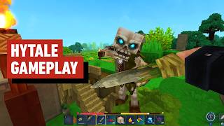 Hytale Gameplay Exploring The Early Game Building A Terrible Home Ign ...