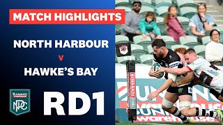 RD 1 HIGHLIGHTS: North Harbour v  Hawke's Bay (Bunnings NPC 2024)