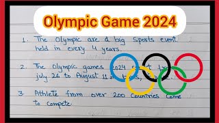 10 Lines On Olympic Game 2024 Paris Olympic 2024 Essay On Olympic 2024 About Olympic 2024 ...