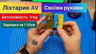 Ліхтарик AV Автономність 7 год Заряджається за 1:30 хв Своїми руками Оляд та інструкція