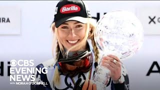 Alpine skier Mikaela Shiffrin on her record-breaking 88th world cup win