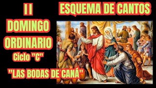 Esquema de cantos para el 2° Domingo Ordinario Ciclo \