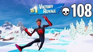 High Elimination Solo vs Squads MILES MORALES SPIDERMAN  Gameplay (Fortnite Chap