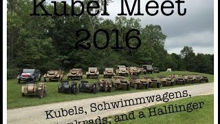 2016 Annual Kubel Korps gathering!  Kubels, Schwimmers, and a Haflinger!