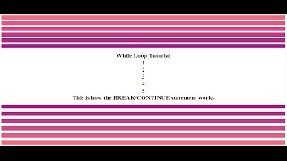Javascript While Loop Tutorial Using Break and Continue Statement
