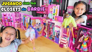 JUGAMOS con los CLOSETS DE BARBIE | Daailum