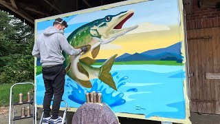 Graffiti of a Jumping Pike | Klangfarbe