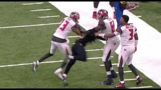 Mike Evans gets in fight with Marshon Lattimore!!!!!!!