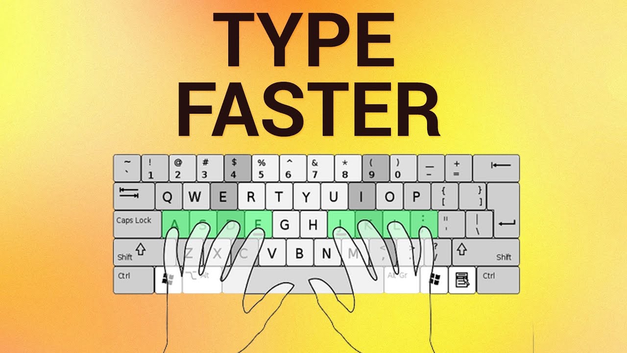 How To Type Without Looking At The Keyboard - YouTube