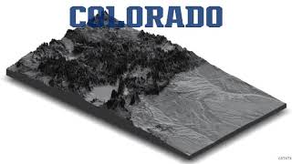 Colorado Topography - 3D Elevation Map