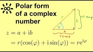 Polar form of complex numbers - How to calculate?