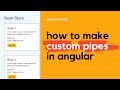 How to create custom pipes in angular 12 | discount pipes | Angular Tutorial