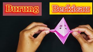Cara membuat origami burung berkicau//Origami burung❕❕how to make origami easy