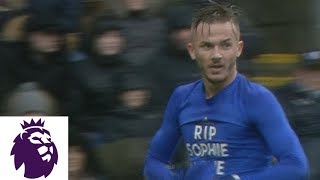 James Maddison gives Leicester lead while a man down against Burnley | Premier League | NBC Sports