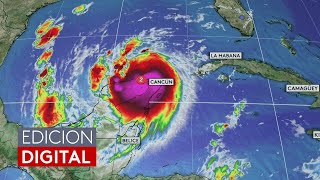 Delta tocó tierra en Cancún con vientos de 110 mph dejando inundaciones, ahora se dirige a EEUU