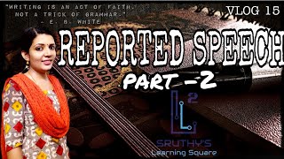 Reported speech||Direct and Indirect speech||malayalam ||English||part2