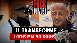 interview trading français | il transforme 100€ en 90 000€ en 1 An de TRADING FOREX  ET #us30