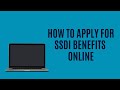 How to Apply for SSDI Benefits Online