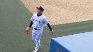 【日本プロ野球名球会vs 松竹ロビンス】元中日　岩瀬選手のキャッチボール