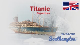 #Titanic departure - Départ du Titanic 15/04/1912 (rare video)