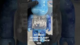 Goods Factory 潮玩基地 MY FIRST BE@RBRICK B@BY CRYSTAL OF SNOW 100% \u0026 400%