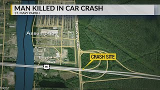 Morgan City man killed in car crash