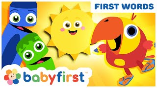 Toddler Learning Videos | Color Crew & Larry surprise eggs | Learn wild animals & more |BabyFirst TV